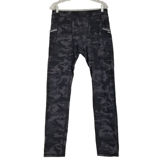 Willit Pants Mens XL Black Gray Camo Performance Athletic Compression Leggings - Picture 1 of 12